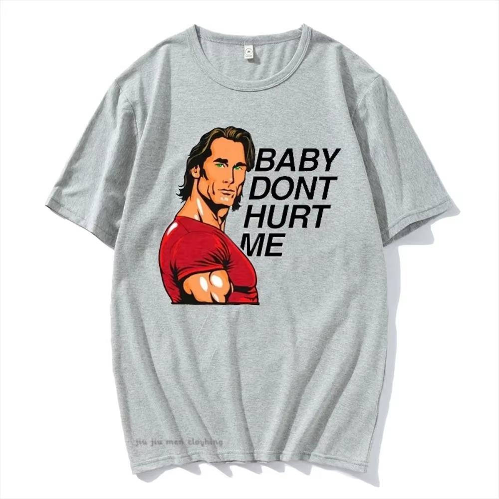 Don't Hurt Me Meme Graphics T Shirt Men Women Tops Cotton  Short Sleeve T-shirts Men's Crew Collar Tee Oversized Clothes