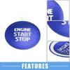 Engine Start Stop Button Cover Trim Single  for Toyota Tacoma Blue