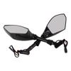 Rear View Mirrors with LED Turn Signals Universal Motorcycle Indicator Left and Right Replacement for Ducati
