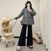 2026 Spring Maternity French Patchwork Two-Piece Loose T-shirt - Korean Simple Style