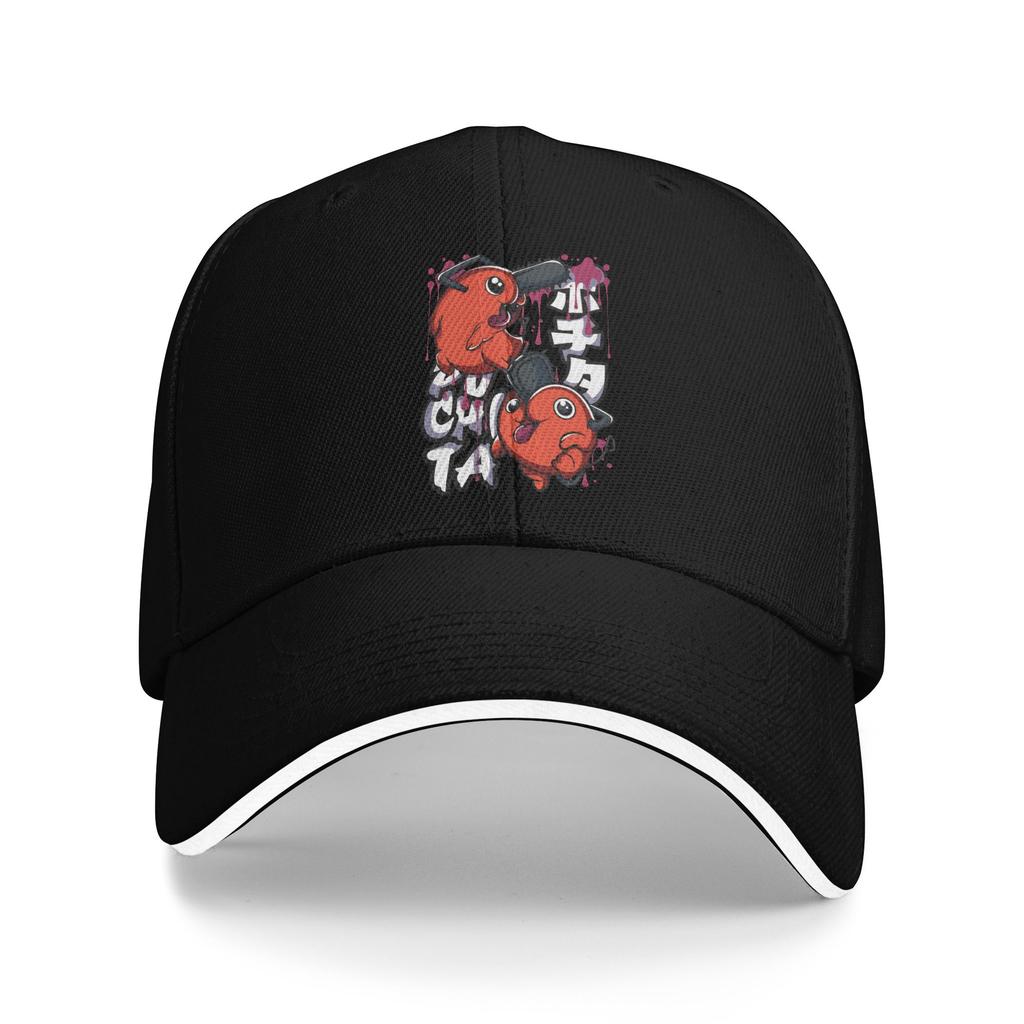 Chainsaw Man Kettensägen-Haustier Lässige Baseballkappe Outdoor Fitnessstudio Hip Hop Hüte Sommer Sonne Herren Erwachsener Streetstyle Snapback Kappe