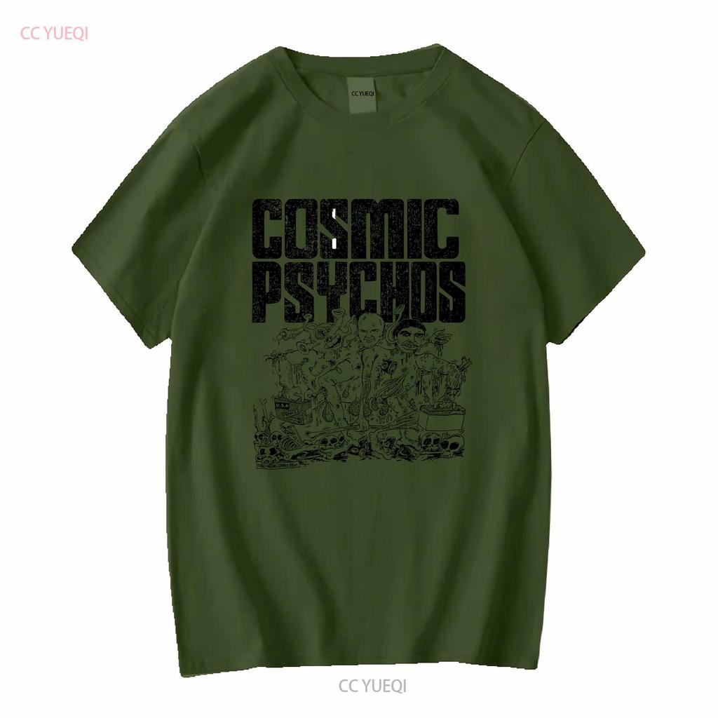 Seltenes Cosmic Psychos Band T-Shirt für Fans S4455 Lang- oder Kurzarm Vintage Gewaschen Dehnbar Weich Stylisch Atmungsaktiv Unisex