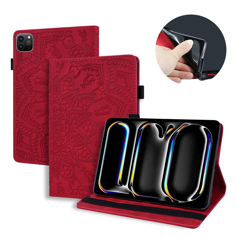For Funda iPad Pro 11 13 Inch 2024 iPadPro11 Case PU Leather Soft TPU Back Business Folio Cover for iPad Pro M4 Case 11 13 Inch