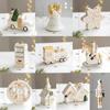 Ceramic Crafts Christmas Ceramic House Pendant Party Decoration  Merry Christmas Party