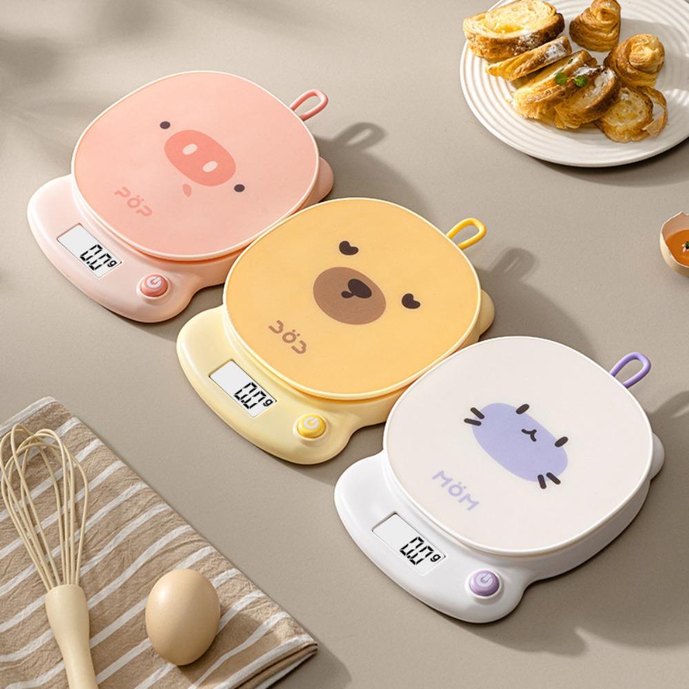 Plastic Kitchen Scale Multi-Functional Electronic Scales  Precise Weight Measuring