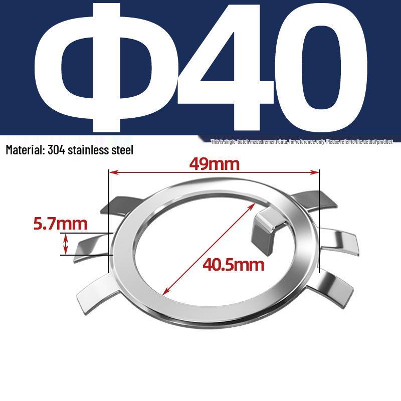 65MN Manganese 304 Stainless Steel Six-Claw Anti-Loosening Lock Nut Washer