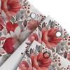 Watercolor Floral And Heart Print Shower Curtain For Bathroom Decoration