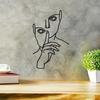 1pc Abstract Face Line Art Wire Wall Decor Metal Minimalist Home Bedroom Gift Halloween Christmas New Year