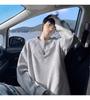 Men's Heavyweight Boxy Sweatshirt: Spring/Autumn Loose Casual Round Neck, Drop Shoulder, Long Sleeve T-Shirt