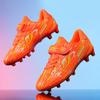 C Luo children's Velcro football shoes men's long nails broken nails middle school children primary school students grass game training shoes