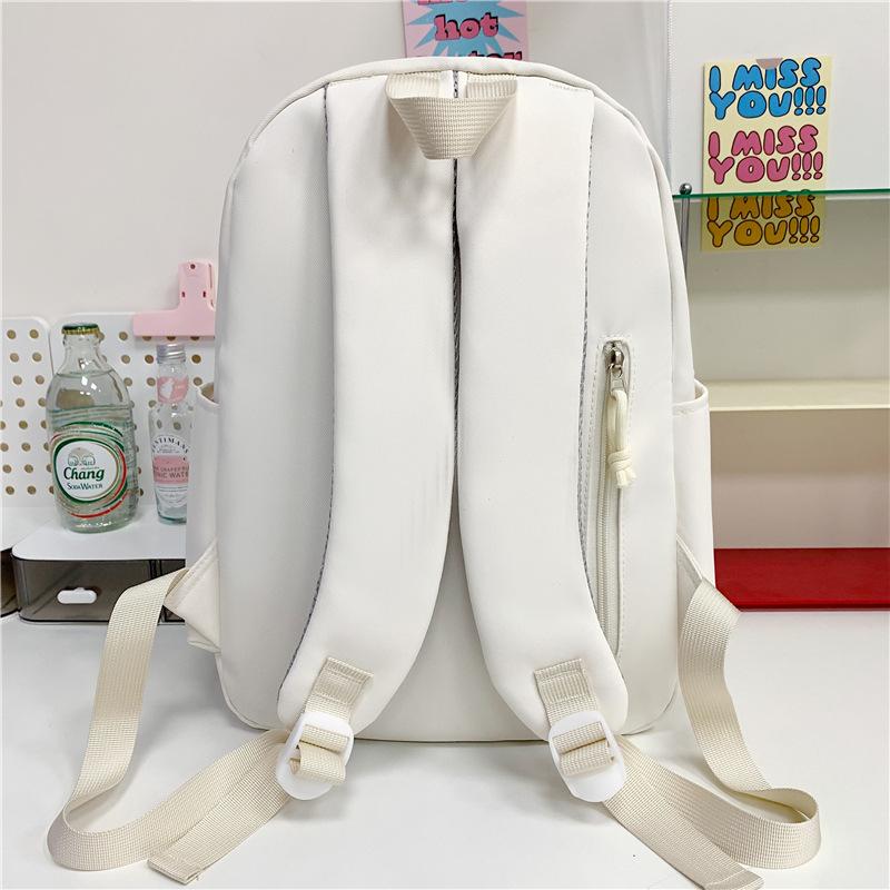 School bag ins casual versatile cartoon girl big cute travel high school back