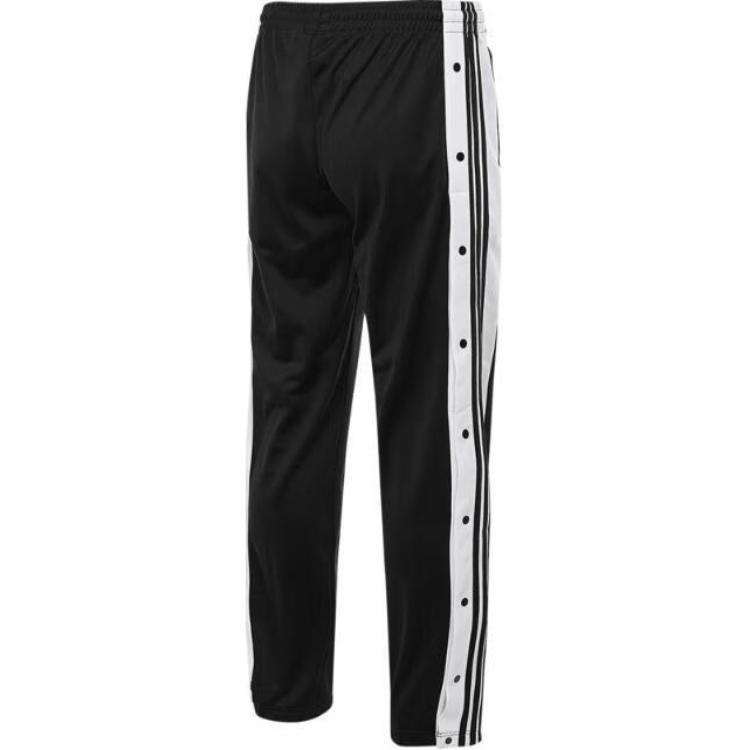 adidas Pantalón Originals Adibreak Cómodo Rayado Versátil Deportivo Pantalón Largo Mujer Pantalón Negro Blanco KB2468