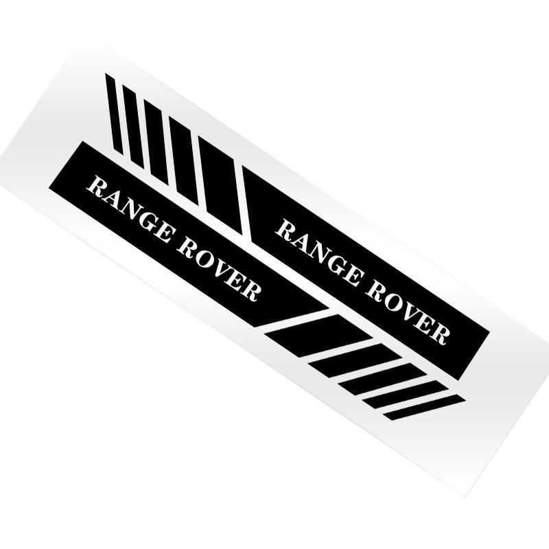 

2 шт. Наклейка 3D эмблема с боковой полосой для зеркала заднего вида автомобиля Стайлинг автомобиля для Land Rover Range Rover Rover L322 L405 Discovery 3 4 Freelander Специальный чёрный