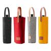 Solid Color Wine Bag Single Double Wine Carrier Bag Simple Felt Bag