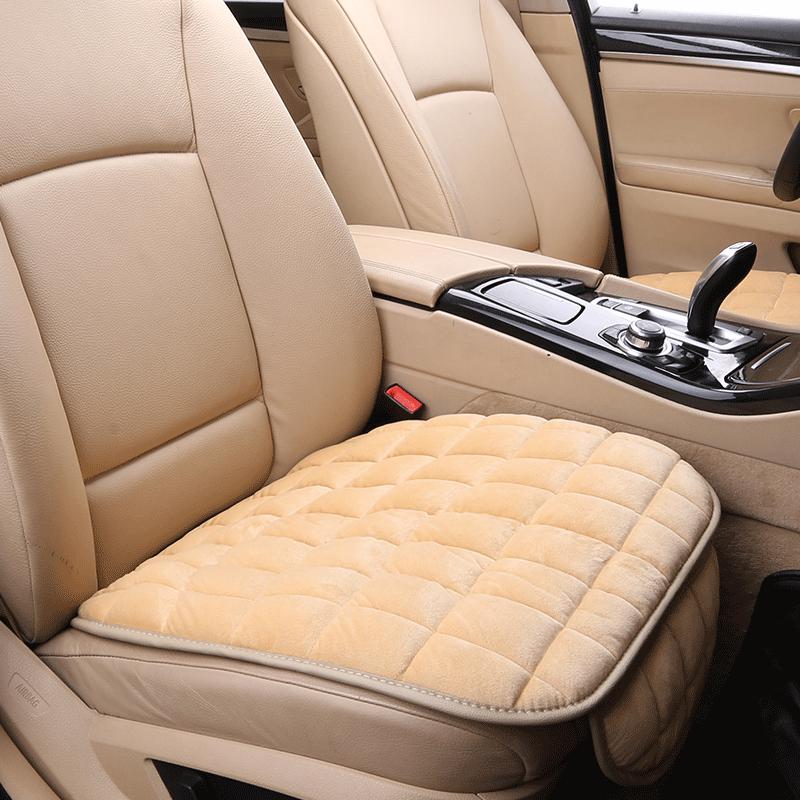Universal Non-Slip Winter Car Seat Cushion, Tie-Free, 3-Piece Set, No Backrest
