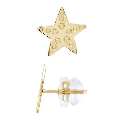 LEA &; ARTHUR - Kinderohrringe "Seestern" Motive 375 Tausendstel Gelbgold - Kinderschmuck