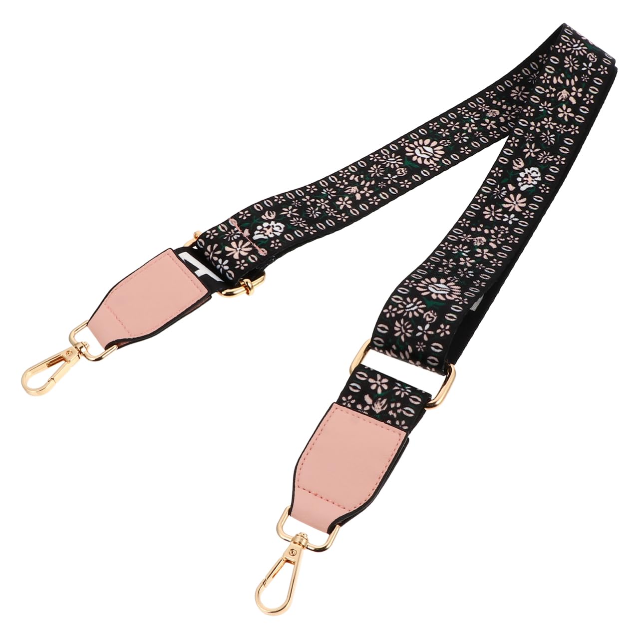 

LIFKOME Shoulder Strap, Bag Belt, Single Replacement, Floral Print, Thick, Wide, 3.7cm, Adjustable Length, Crossbody, Ethnic Embroidery, Stylish,