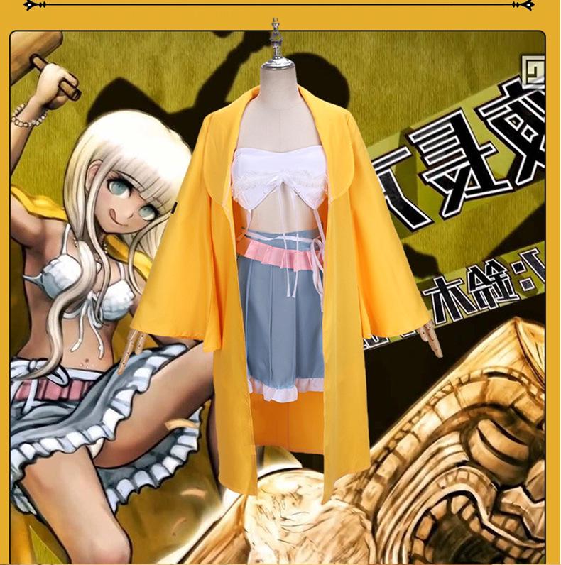 Danganronpa Cosplay Mega Kolekce: Mikan Tsumiki, Hiyoko Saionji, Taeko Yamada Kostýmy pro pódiová vystoupení