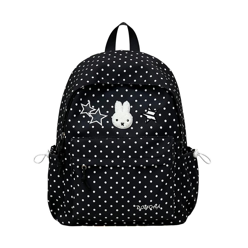 Schoolbag Fashion Polka Dot ins Girls Backpack Versatile Student School Bag Sweet Wind Small Fresh College Style Backpack Women