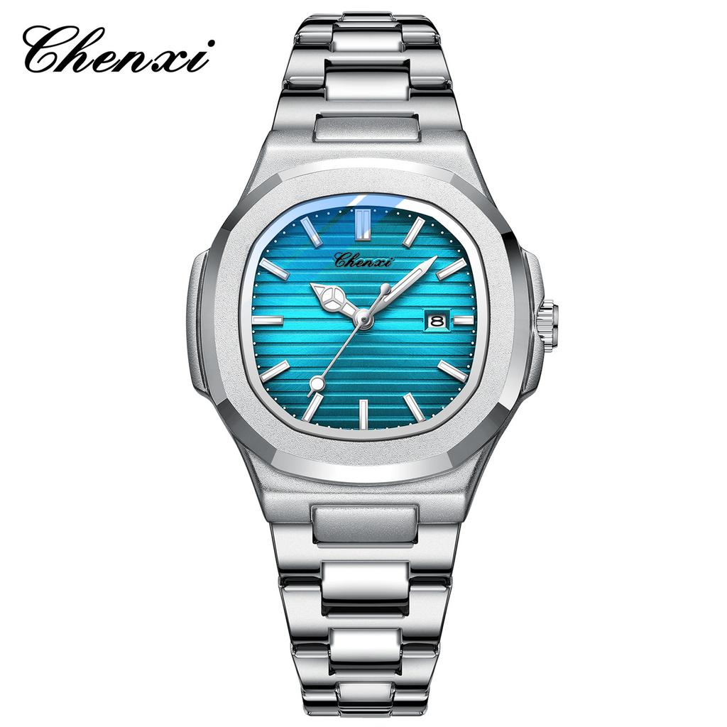 Chenxi Steel Belt Watch Couple Luminous Waterproof Simple Fashion Business Calendar Men'S And Women'S Quartz Watch