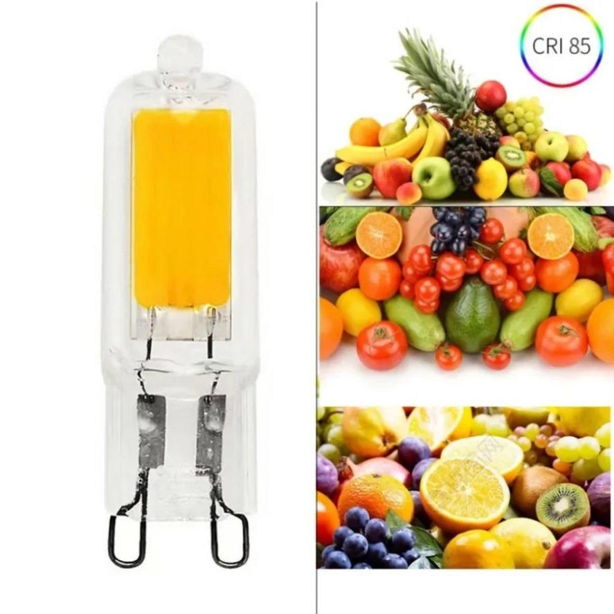 Super Bright G9 LED Light Bulb 7W 9W 12W15W AC 110V/220V Glass Lamp Constant Power Light LED Lighting G9 COB Bulbs Lighting