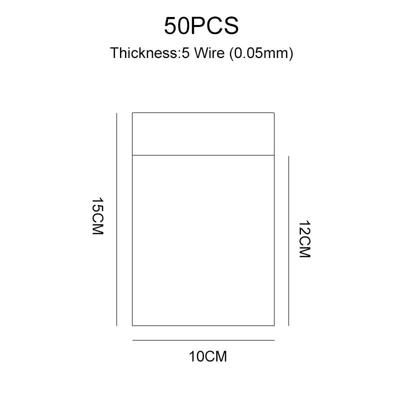 Transparent Self-sealing Jewelry Accessories Candy OPP Self-adhesive Bag Packaging Resealable Gift Cookie Packaging Bag