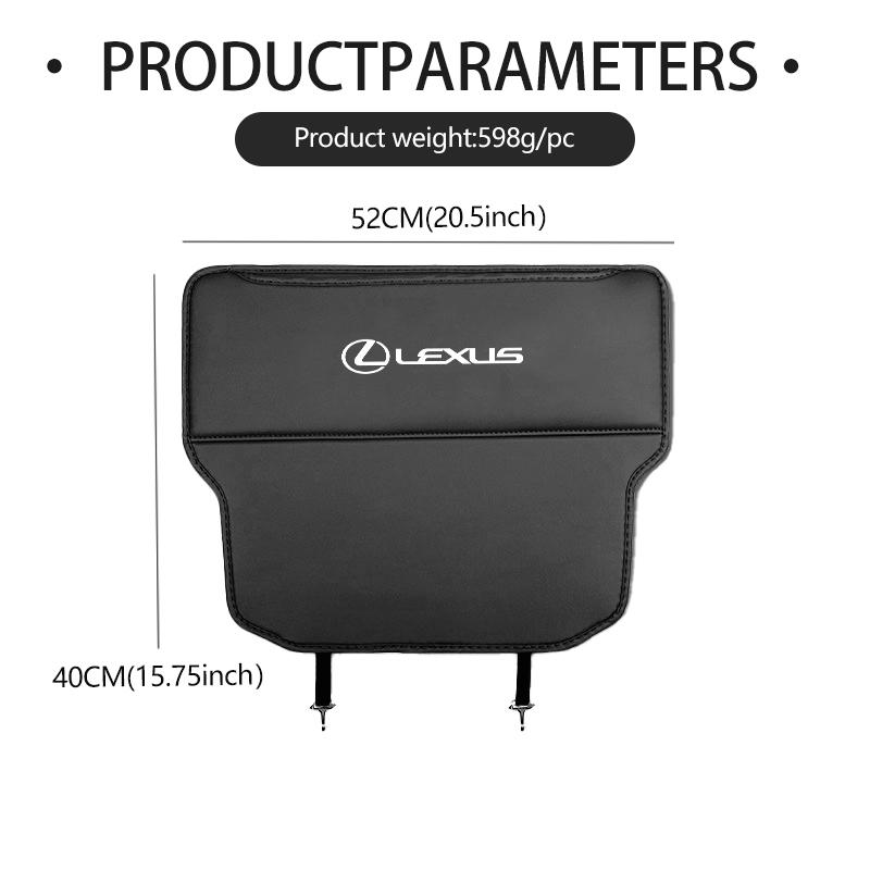 Car Leather Seat Anti Kick Pad Dirt Resistant Seat Backrest Mat For Lexus RX 300 400 460 UX 200 NX LX LS GS 330 IS 250 300 GX