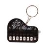 Mini Electronic Keyboard Keychain Pendant Portable Music Toy with Illuminated Keys for Music Lovers & Gift Buyers