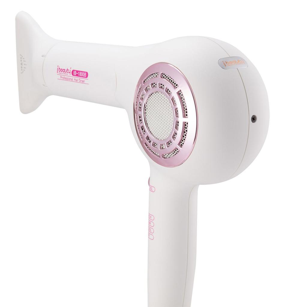 iBeauty Professional High Performance Hair Dryer IB-1800B (1700w) BLAC Motor / Fixed Cool Button