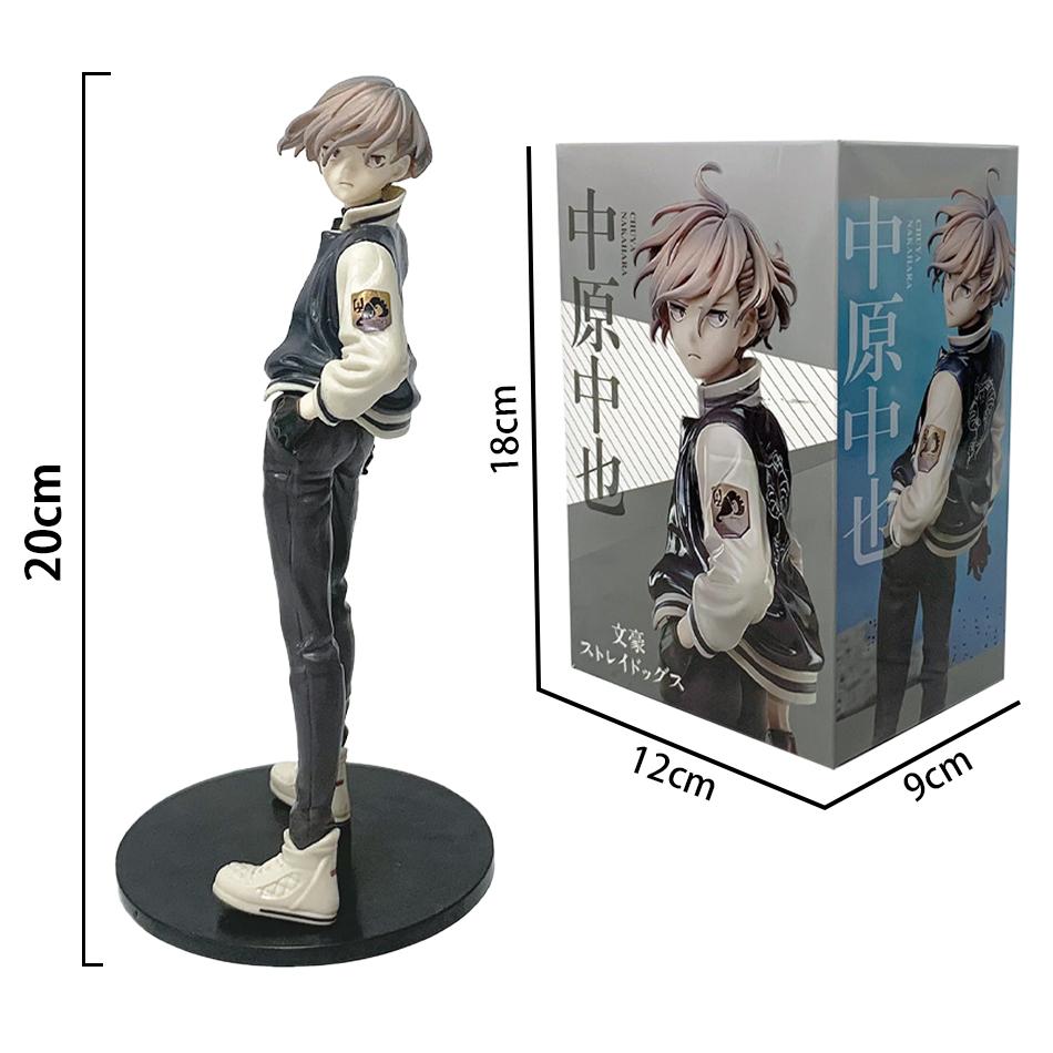 Bungou Stray Dogs Anime Figur Jugend Dazai Osamu Actionfigur Nakahara Chuuya Figur PVC Sammlermodell Puppe Spielzeug