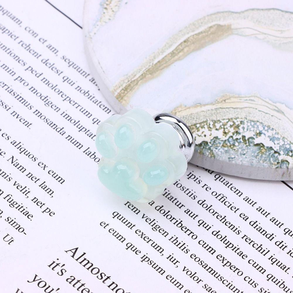 Cat Paw Luminous Toilet Press Cute Water Press Flush Button Auxiliary Device Toilet Button  Women