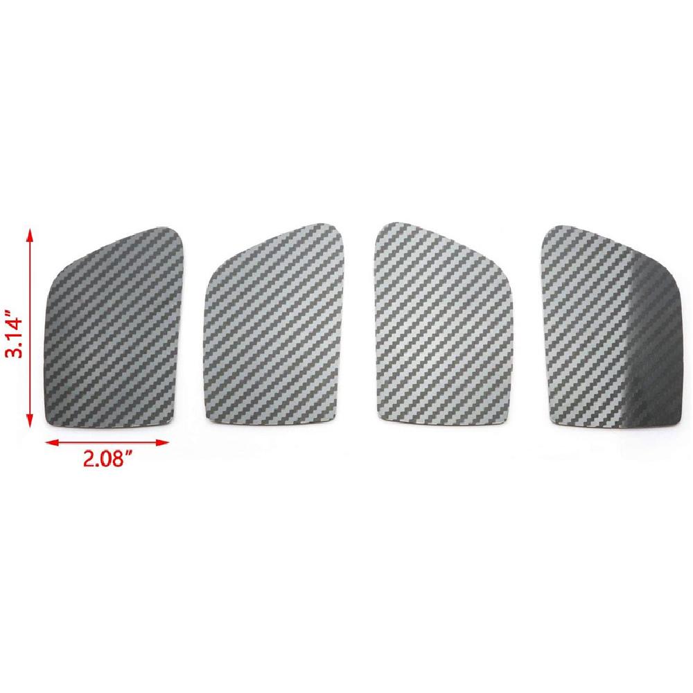 Carbon Fiber Style Inner Door Handle Bowl Cover Trims For Honda Accord 2013-2017