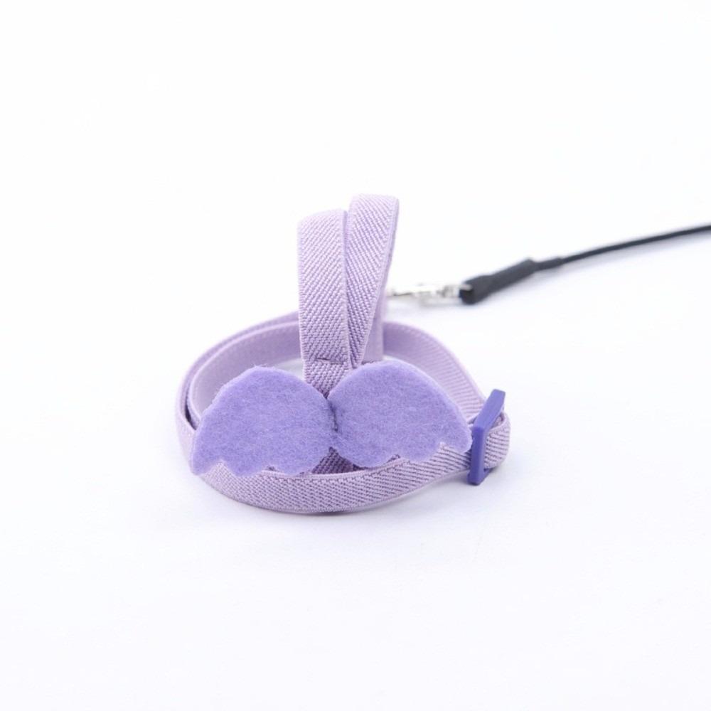 

Прочная шлейка для попугая Полиэстеровая тренировочная шлейка Новый набор поводков для птиц Принадлежности для домашних птиц S фиолетовый