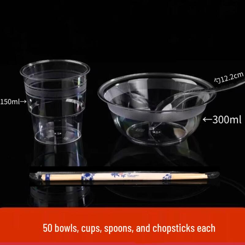 Disposable Crystal Plastic Tableware Set