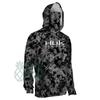 Fishing Clothing Camouflage Men's Long Sleeve Mask Hooded Fishing Shirts Fishing Apparel