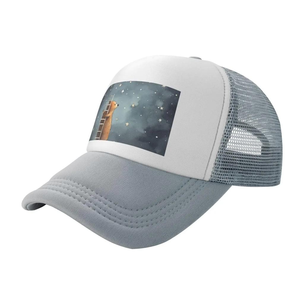 Baseball Cap Classic Dad Hat for Men Women Adjustable   Bear Building a Ladder Golf S Trucker S All Seasons