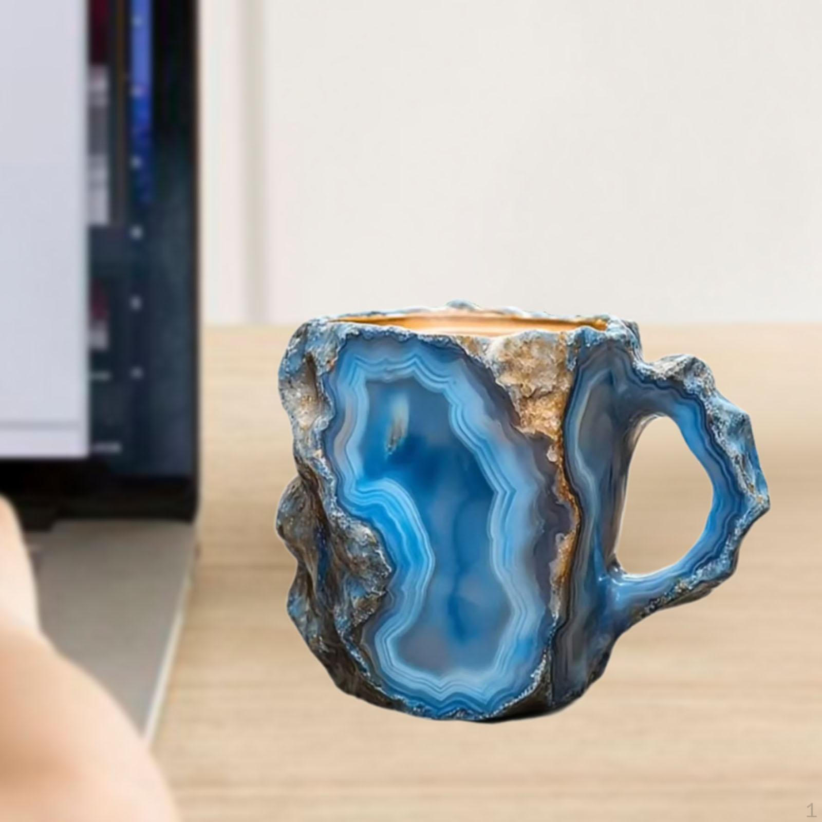 

Кофейная кружка с восточным дизайном для использования в помещении и на улице синий