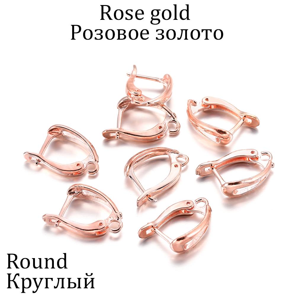 6-12Pcs/lot French Hoop Lever Back Open Loop Earring Hook Clasps Settings For DIY Jewelry Making Findings Accessories Supplies