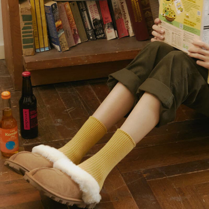 

толстые мягкие вязаные носки bananasisters, 9 цветов black