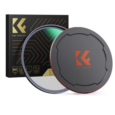 Concept 58mm Black Mist Filter Cap Set Soft Depiction Contrast Adjustment Lens Filter Frame Water Repellent Optical Glass from K&F 1/8 + Ultra-thin