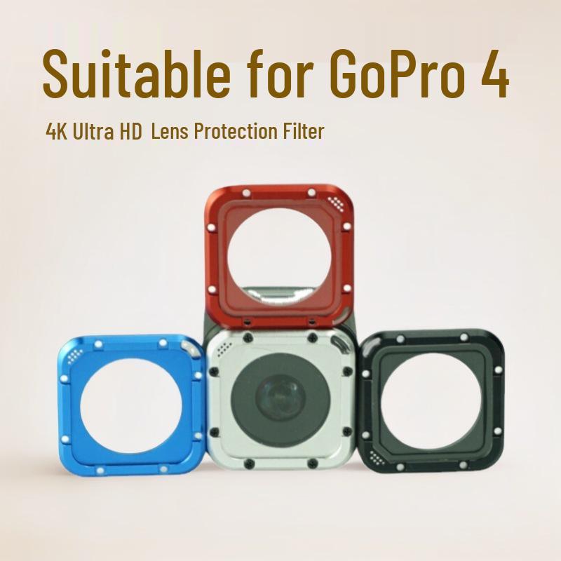 GoPro 4 Session Replacement Lens Kit with Aluminum Cap Multicolor (Choose 5 Colors)