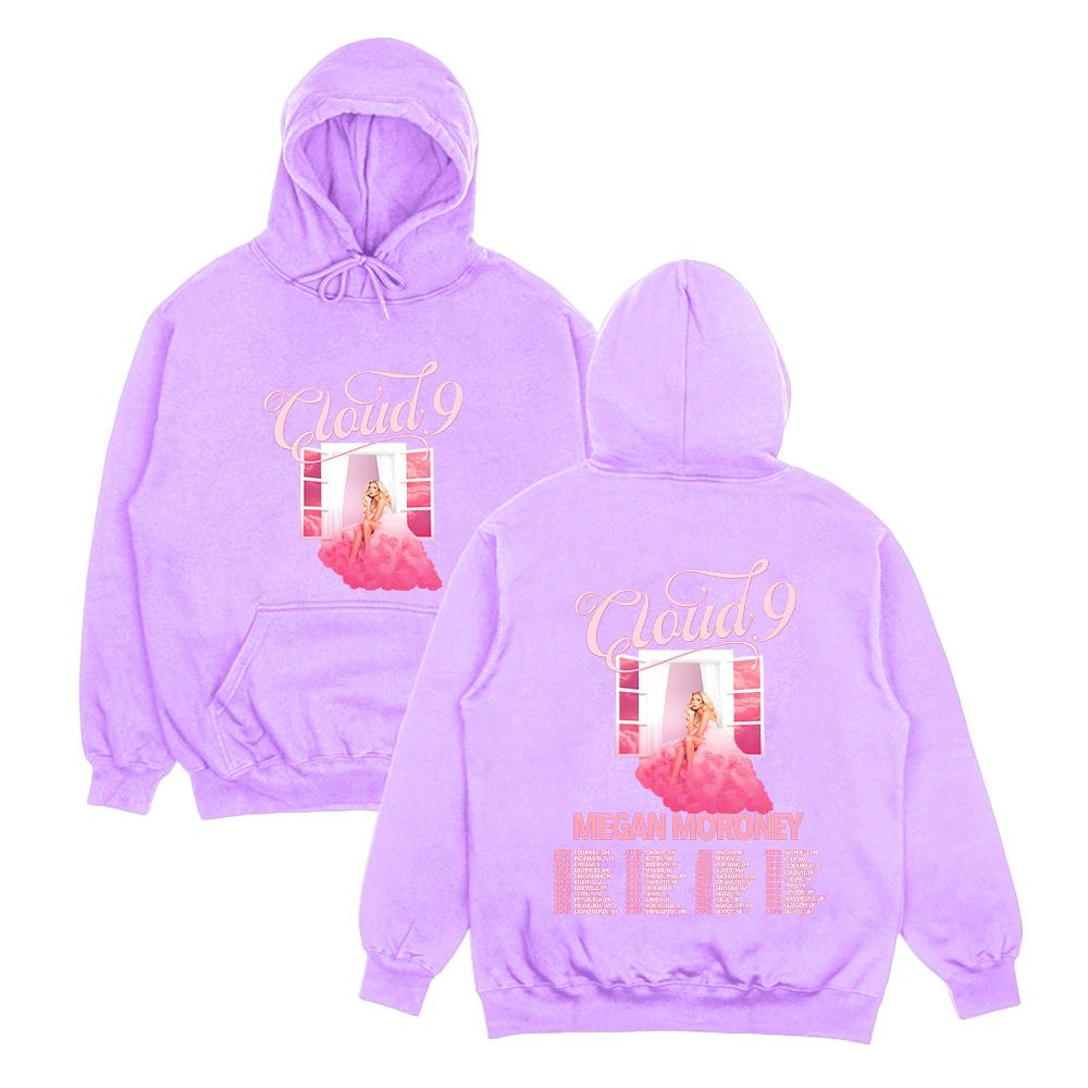 Megan Moroney Cloud 9 Tour 2026 Felpe Donna Uomo Streetwear Felpe Autunno Inverno Manica Lunga Felpa Pullover Casual