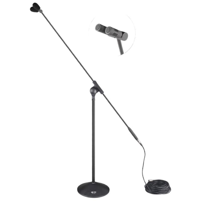 

HuiDu MG-826 Wired Dual Condenser Standing Microphone (CN version)