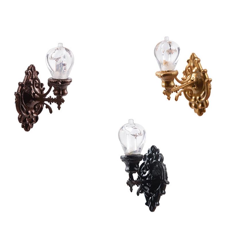 Miniatur Puppenhaus Wandlampe Licht Schreibtischlampe Mini LED Beleuchtung Heimdekoration Puppenmöbel Spielzeug Kann Hell Sein