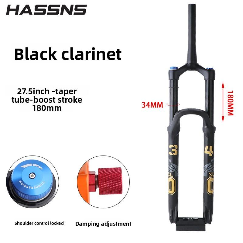 Mountain Bike Air Pressure Front Fork 34 36MM Tube 160/180 Large Stroke God Fork Barrel Shaft BOOST Air Fork