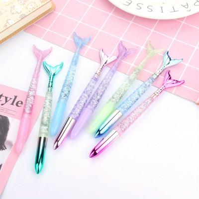 Návrat do školy 5 ks 0,5 mm kreativní nový styl svěží studentské psaní vodní pero kreativní gradientní rybka neutrální pero flitry růžová něžná
