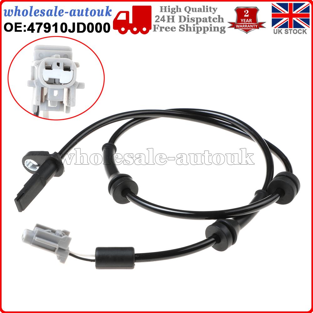 Передний датчик ABS левый или правый для Nissan Qashqai J10 Mk1 и Qashqai+2 2006-2013