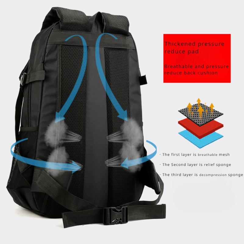 65/85L Large Capacity Backpack for Men and Women Outdoor Leisure Unisex Travel Bag Business Trip Luggage Bag College Student School Bag