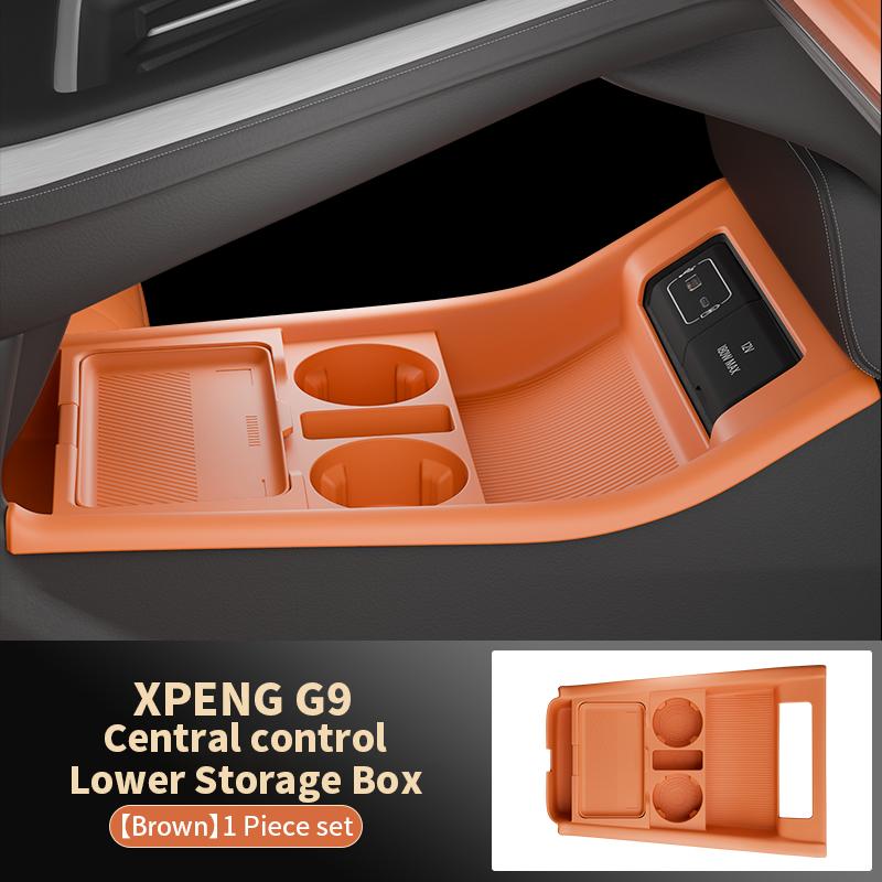 Suitable for Xpeng G9 Central Control Storage Box Armrest Box Lower Storage Box Decorative Supplies Storage Box Accessories
