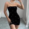 Summer Sexy and Elegant Style Hip-hugging Dress Sleeveless Off-the-shoulder Slim-fitting Women's Dresses